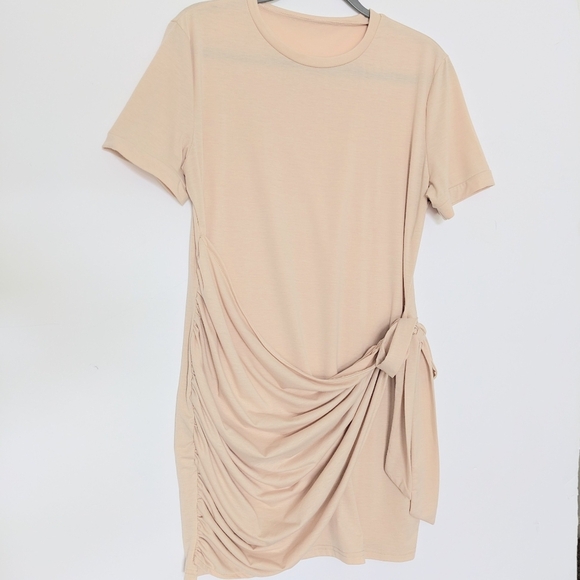 Stretchy Bodycon Side Sash Mini Dress - Picture 2 of 9